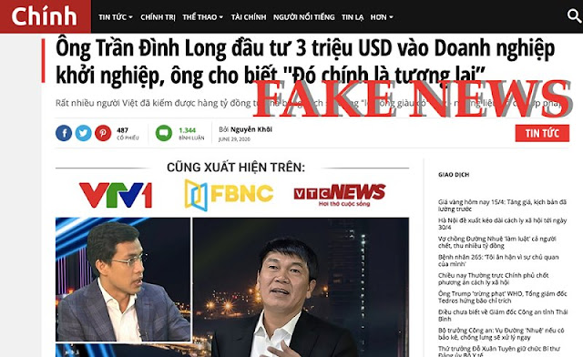 Báo Tuổi Trẻ Online, VnExpress quảng cáo cho tin giả?